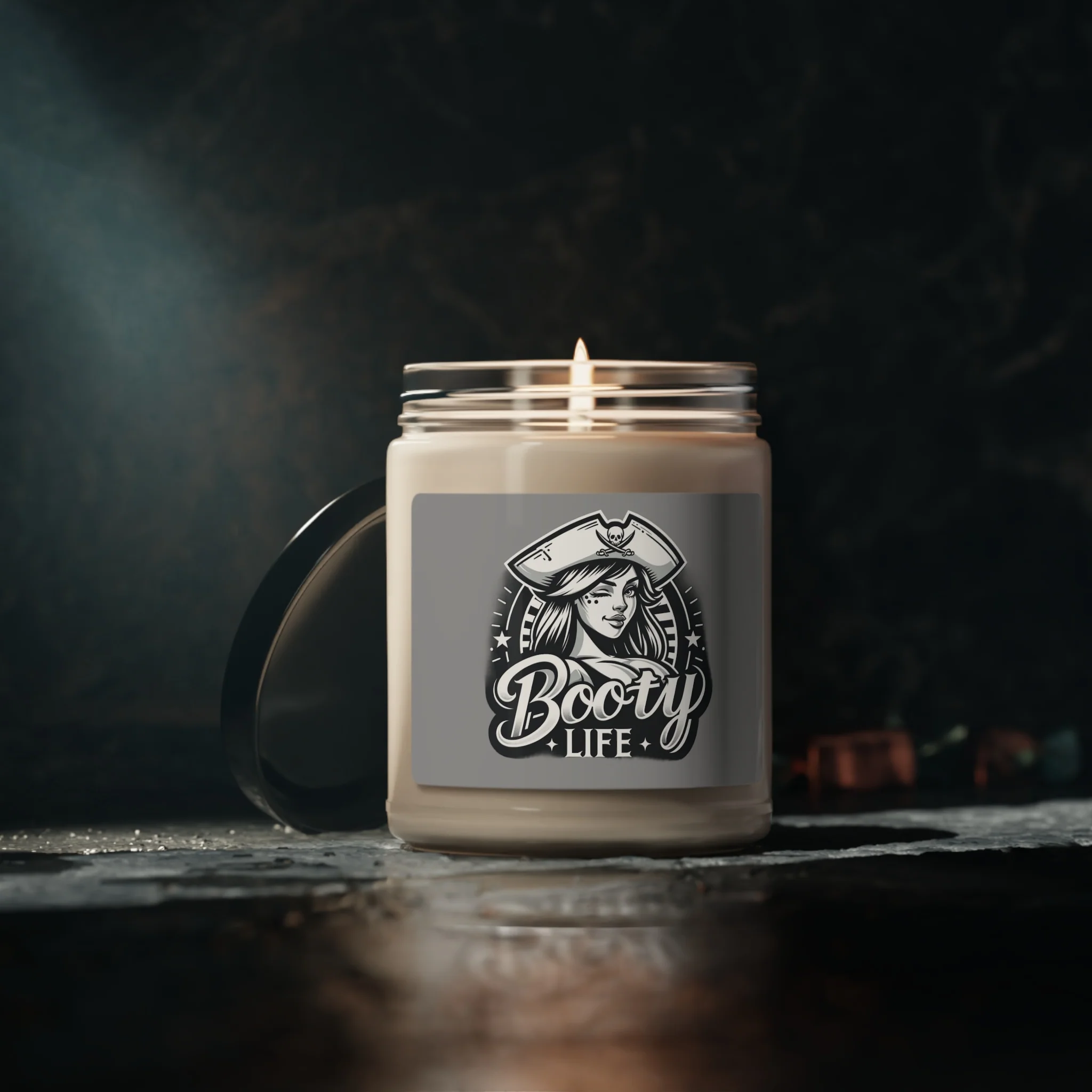 Female Pirate Booty Life Logo BL_Logo_3 Scented Soy Candle, 9oz