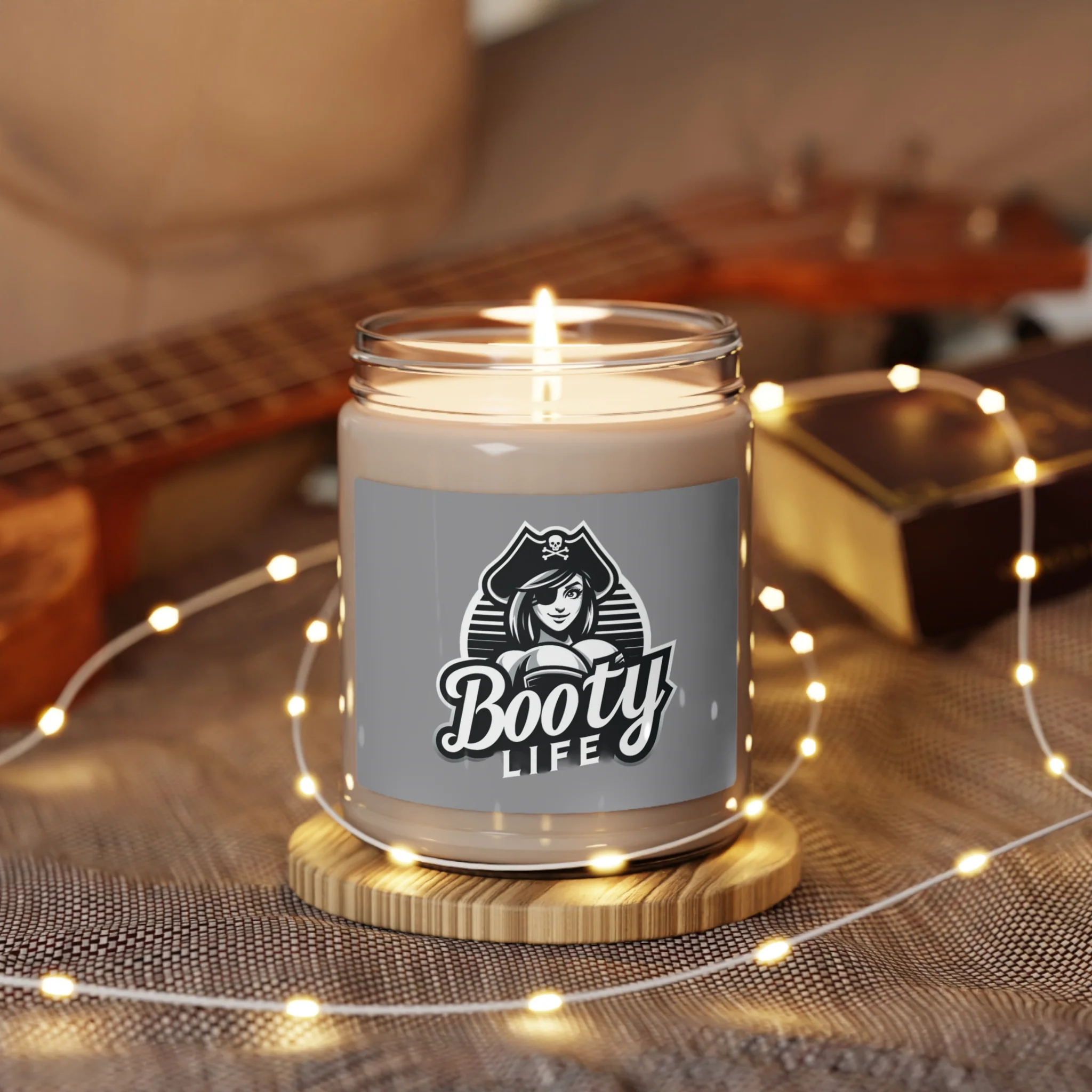 Female Pirate Booty Life Logo BL_Logo_2 Scented Soy Candle, 9oz