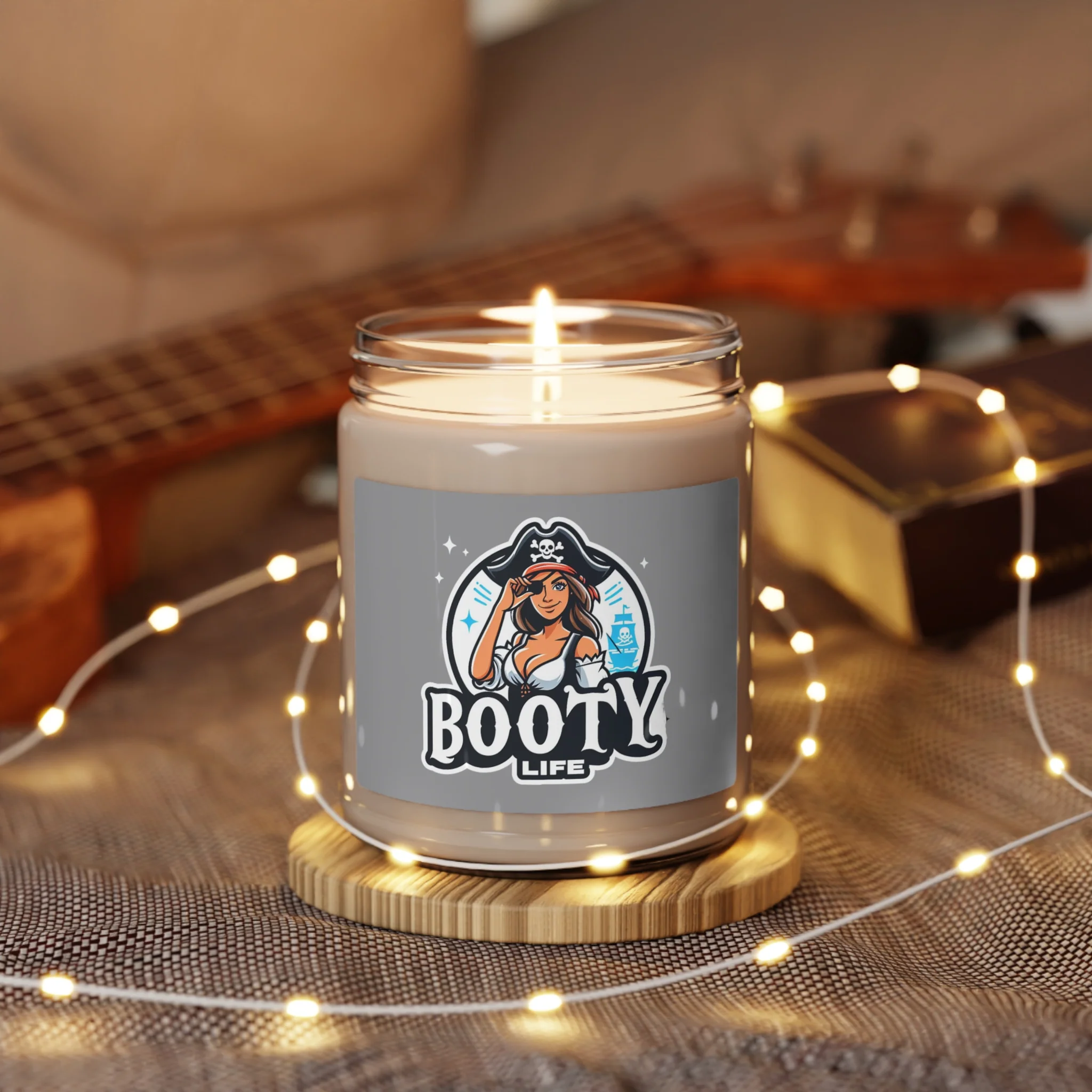 Female Pirate Booty Life Logo BL_Logo_4 Scented Soy Candle, 9oz