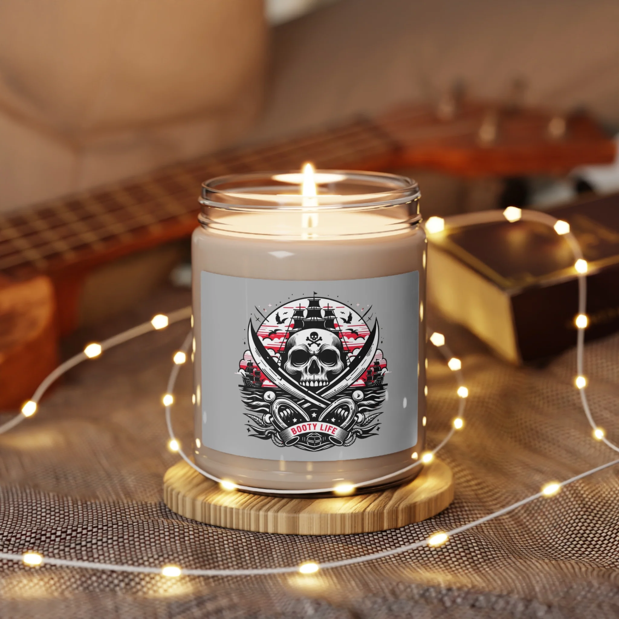 Skull & Swords at Sea Booty Life BLS#129 Scented Soy Candle, 9oz