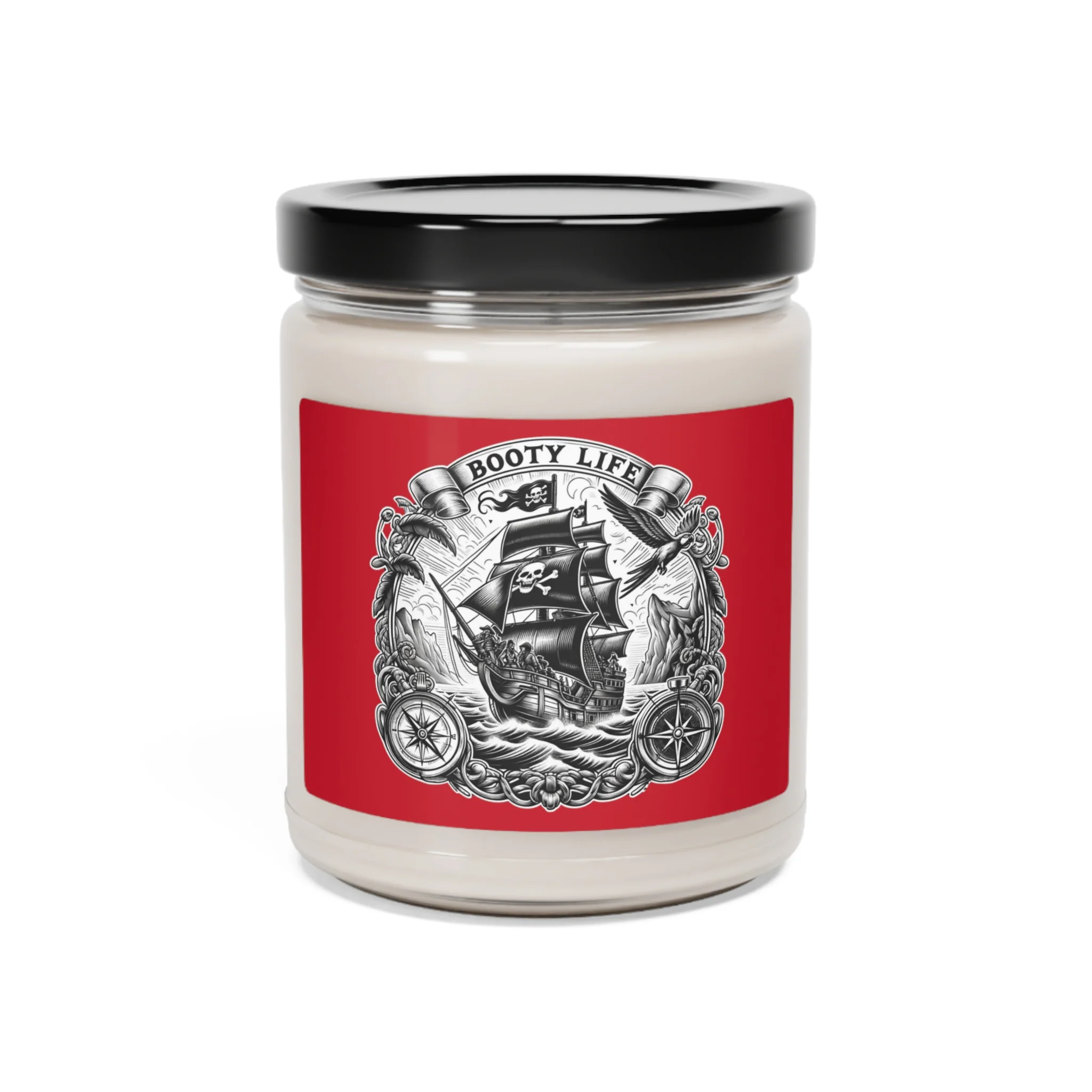 Pirate Ship at Sea Booty Life BLS#25 Scented Soy Candle, 9oz