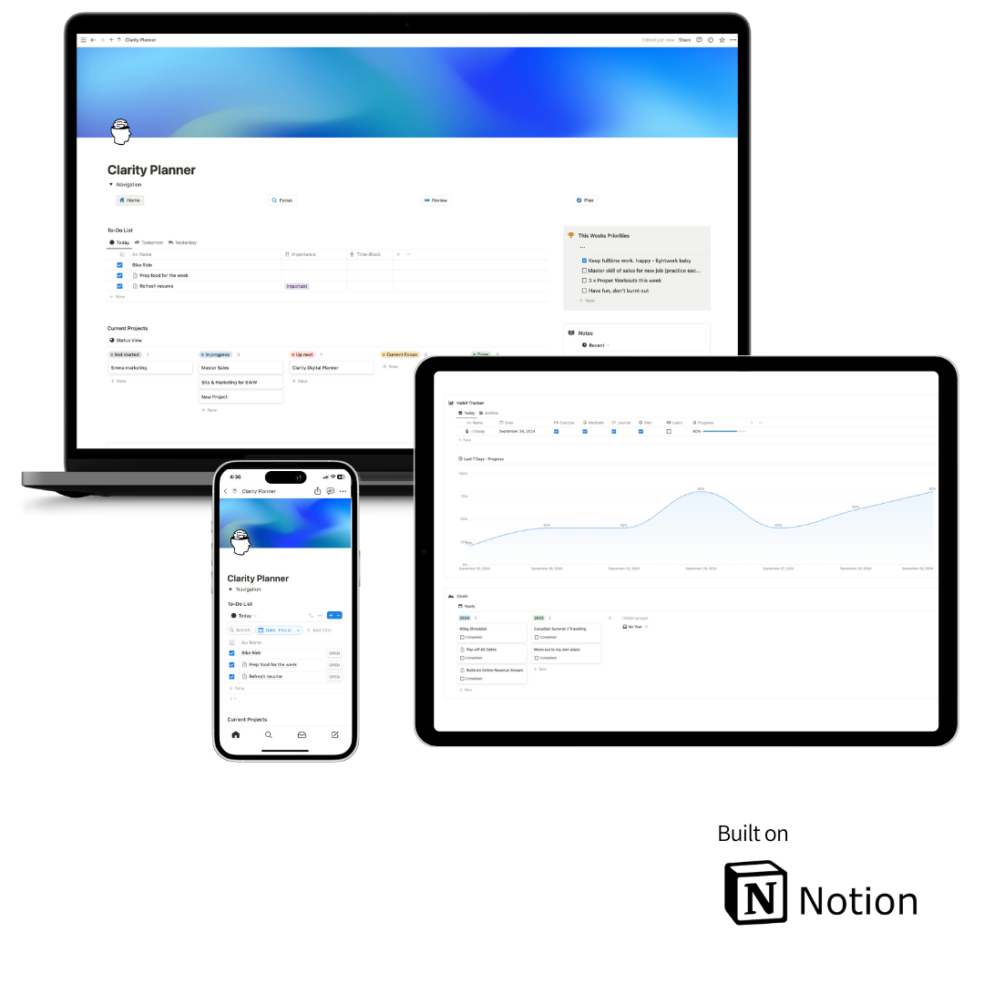 Clarity Planner - Digital Planning System