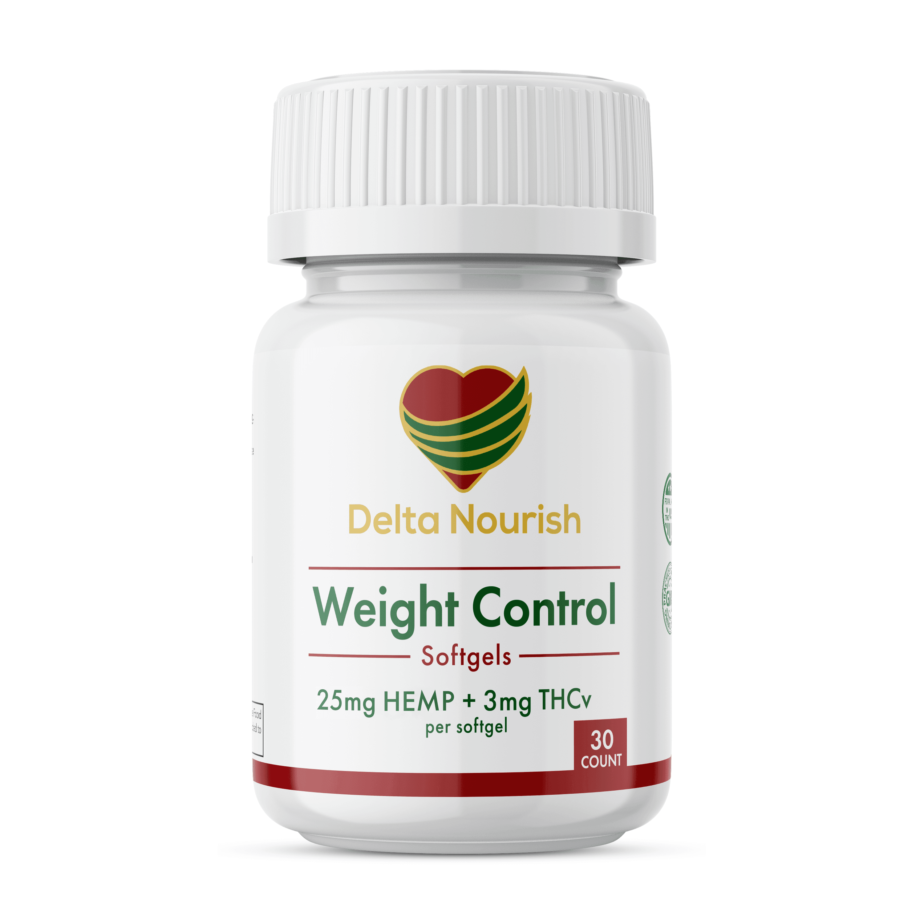 Weight Control Softgels – 25mg HEMP 3mg THCV