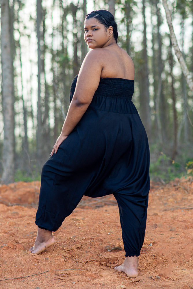 Plus Size Black Classic Pants