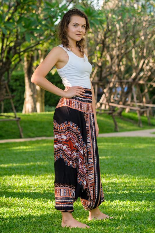 Black Thai Hippie Pants