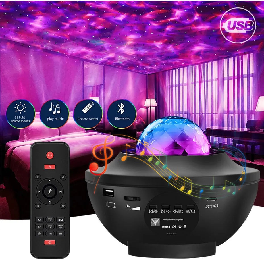 Coloful Dreams | Children's Colorful Projector Lamp for Magical Bedtime Adventures