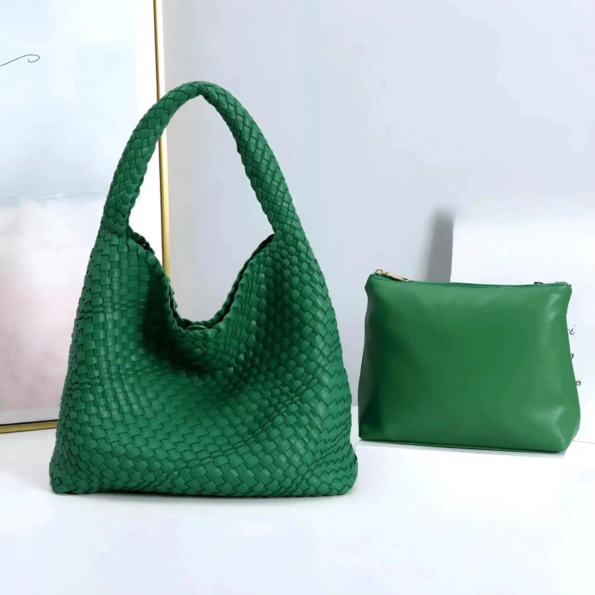 Soft Woven Bucket Bag