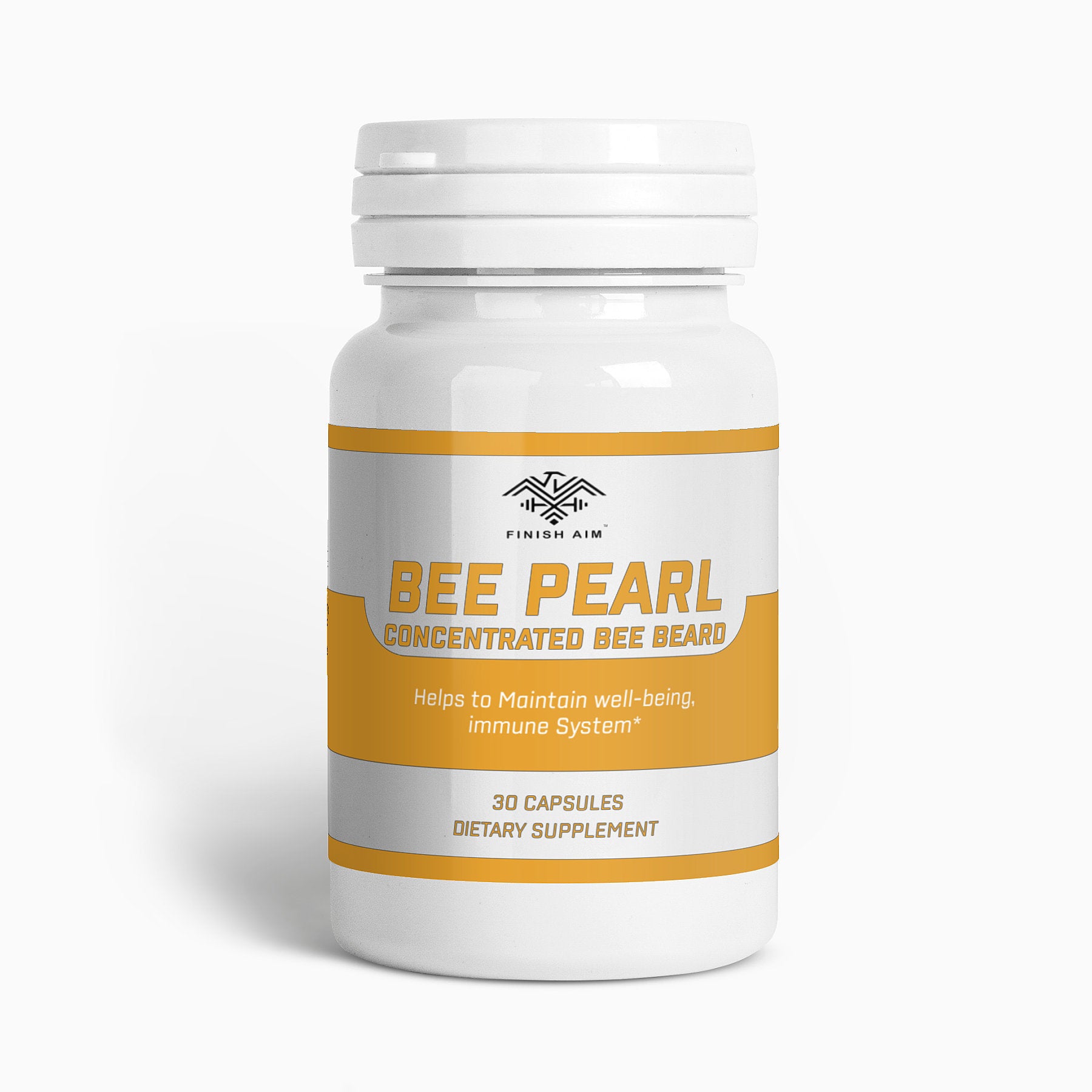 Finish Aim Bee Pearl - Immune System Support with Concentrated Bee Bread (30 Caps)