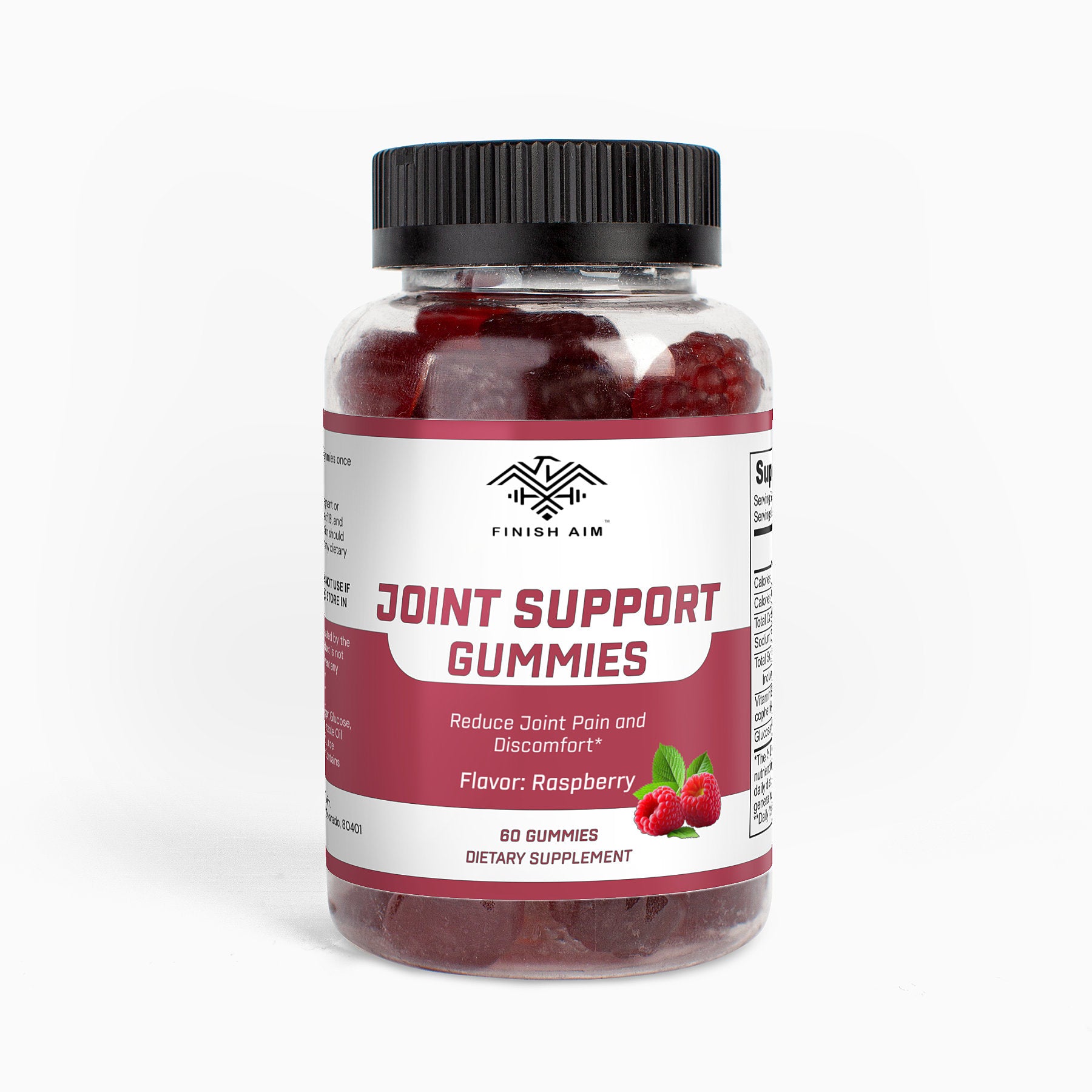 Finish Aim Joint Support Gummies (Adult) - Redberry Flavor, Alleviate Joint Pain and Discomfort