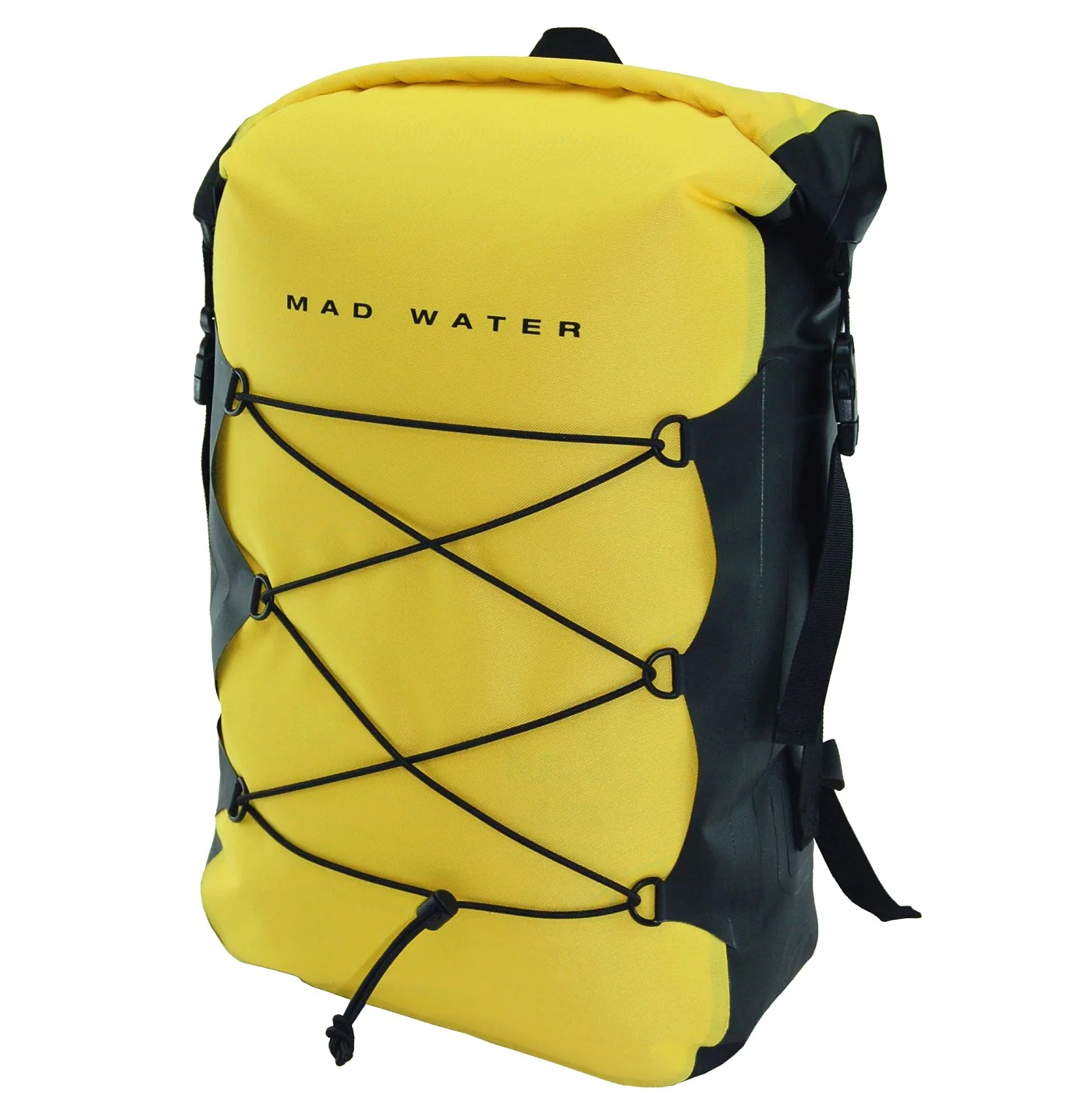 30L Roll-Top Waterproof Backpack - Yellow