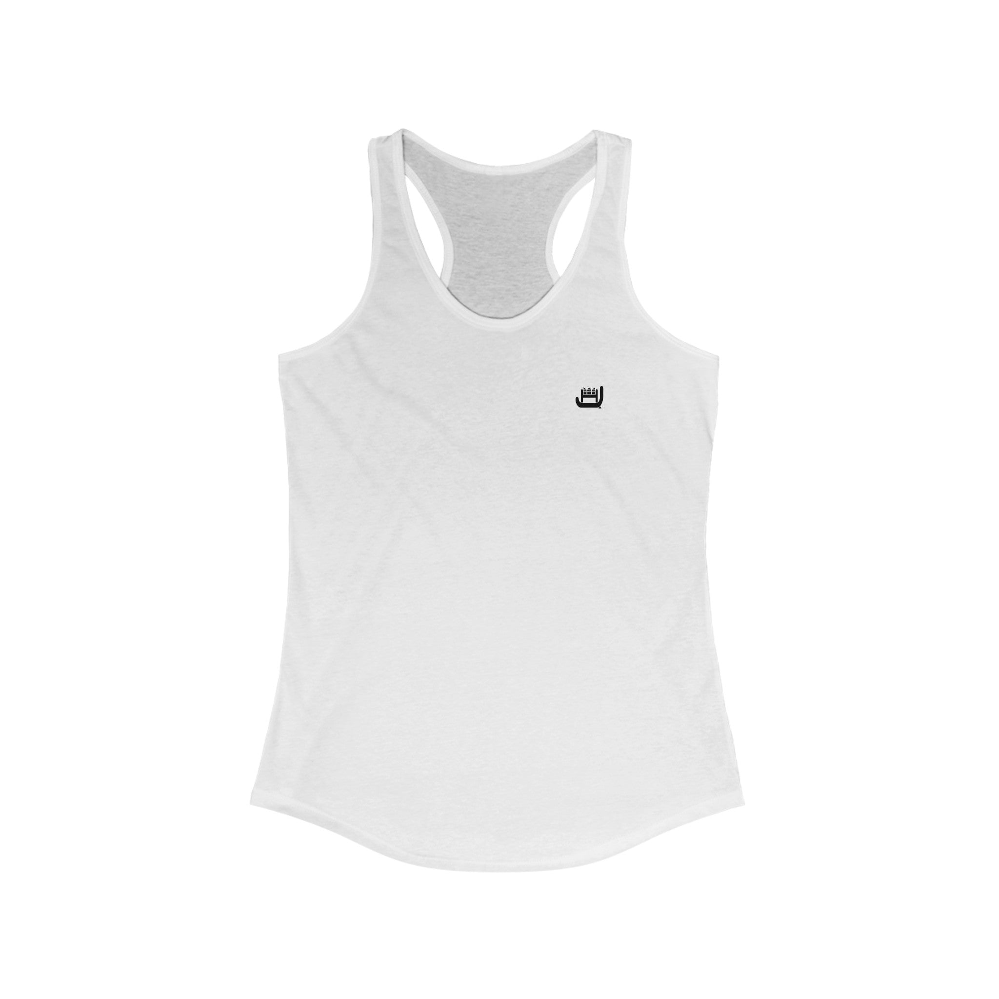 Women's Racerback Tank Black Logo