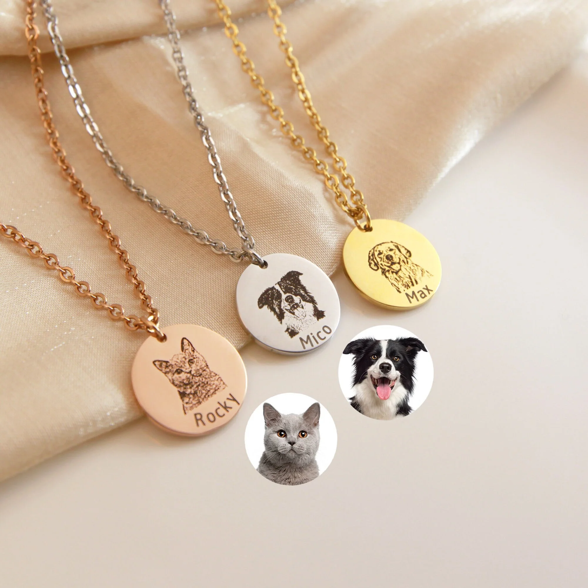 Personalized Pet Face Necklace