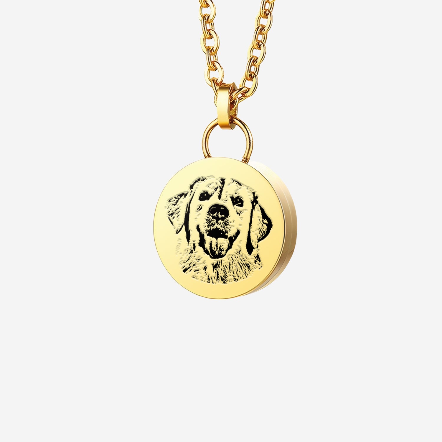Pet Loss Urn Necklace for Ashes, Custom Jewelry with Photo, Pet Hair Locket, Cat Fur Keepsake