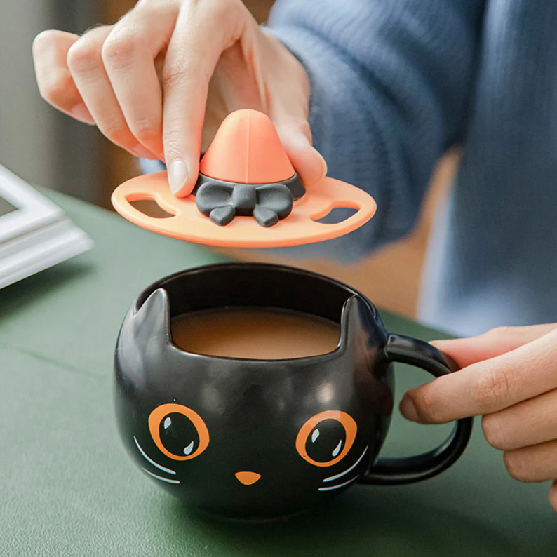 Romantic Pumpkin Spoon Mug Set — Perfect for Couples' Moments