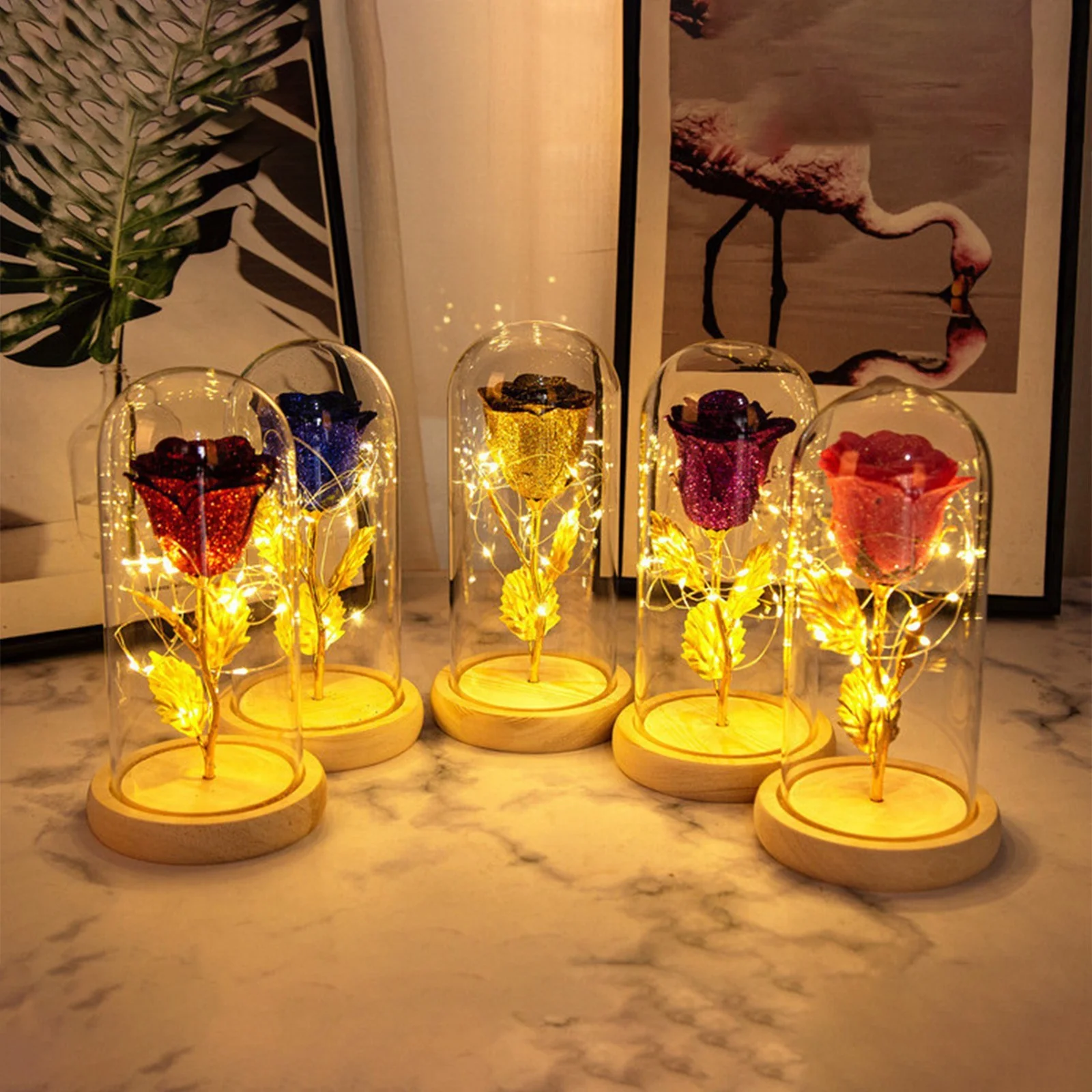 Eternal Rose Flowers LED Light | Luxurious Gift for Girlfriend, Wedding Decor & Mother's Day Celebration