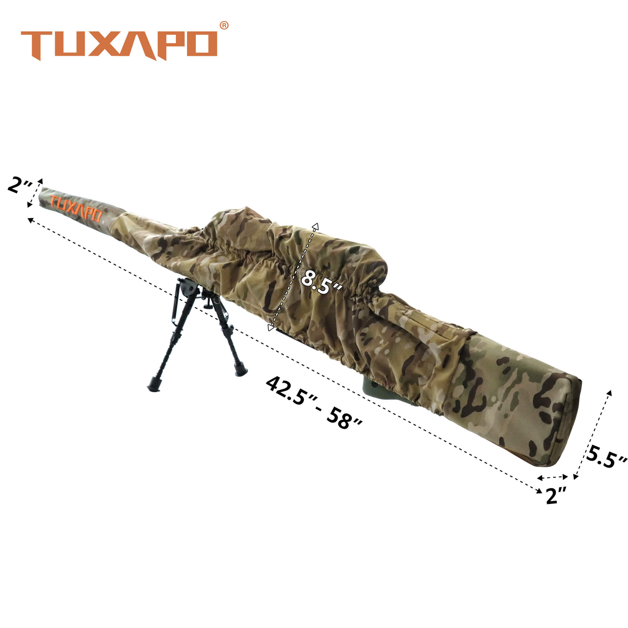 TPC603 Fast Rifle Case Gun Cover for Guns 42.5" to 58"