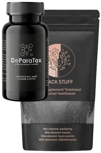 Detox Kur - 1 Monat Entgiftung, Black Stuff + DeParaTox