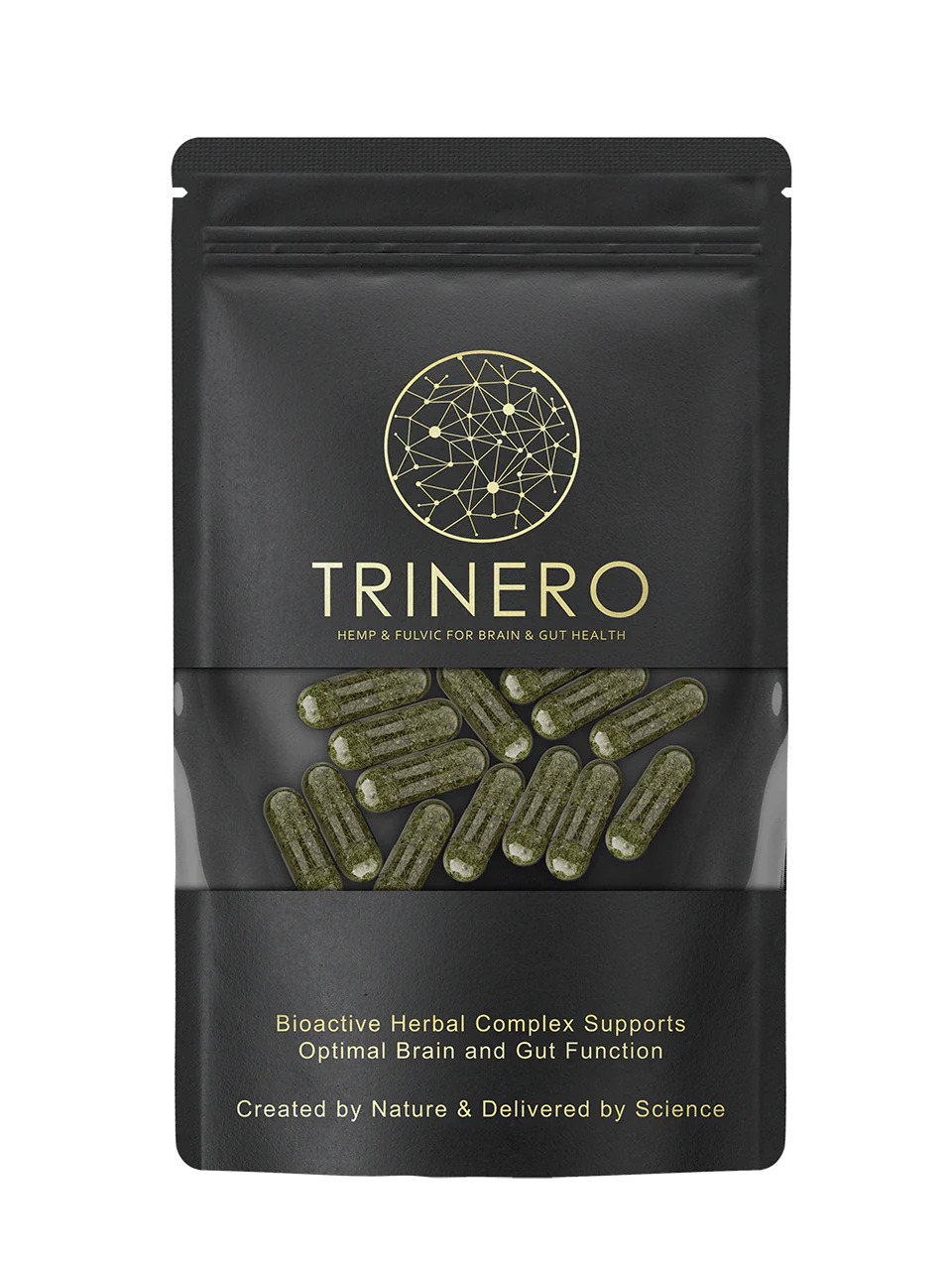 Trinero CBG (Cannabigerol) Kapseln mit Fulvinsäure, Pinienrindenextrakt  & Chaga