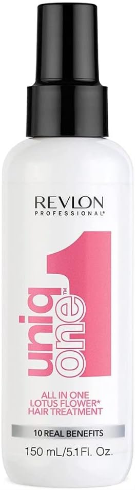 REVLON PROFESSIONAL UniqOne Protector Térmico Pelo, Tratamiento Hidratante para Cabello en Spray sin Aclarado, Fragancia Classic - 150 ml