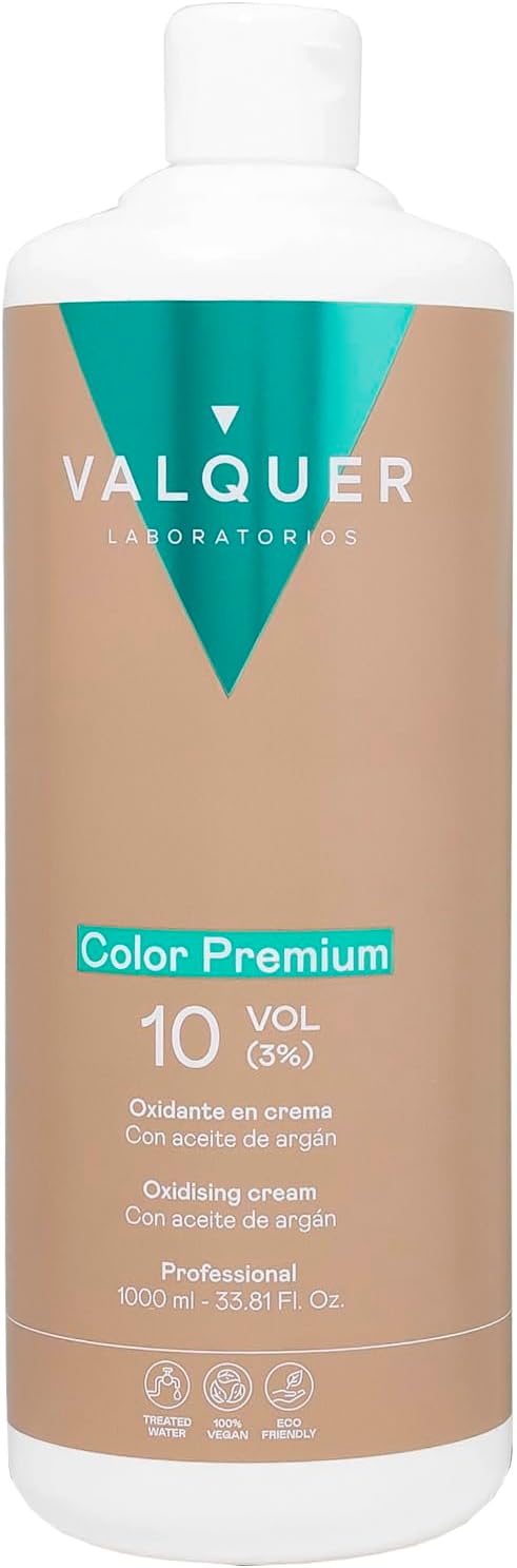 Valquer Profesional Oxigenada Premium Ultra-Cremosa 40 Vol (12%). Agua oxigenada para tintes. coloración capilar permanente - 1000 ml (el empaque puede diferir)