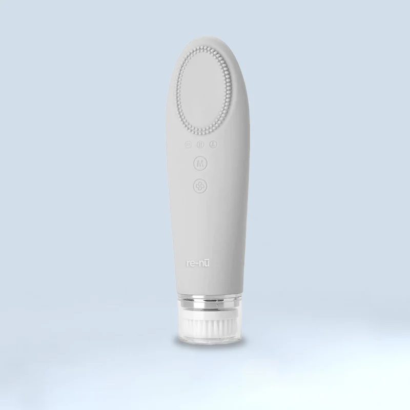 Silicone Facial Cleansing Brush with Massage and Heat