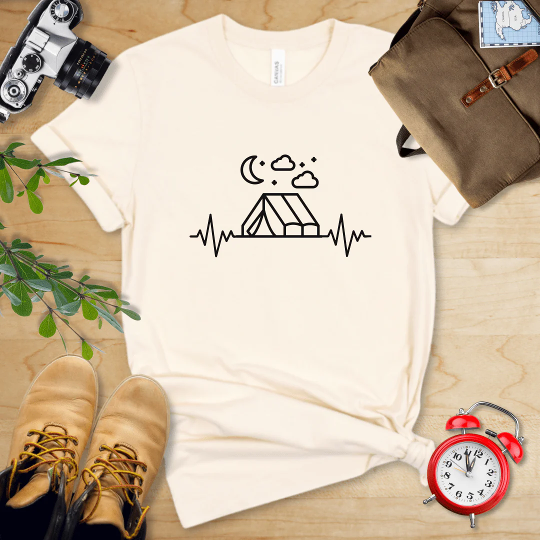 Camping Heart Rate Shirt