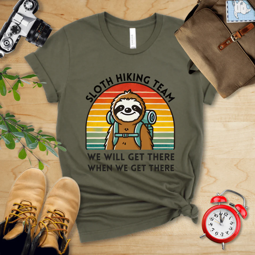 Sloth Hiking Team Shirt