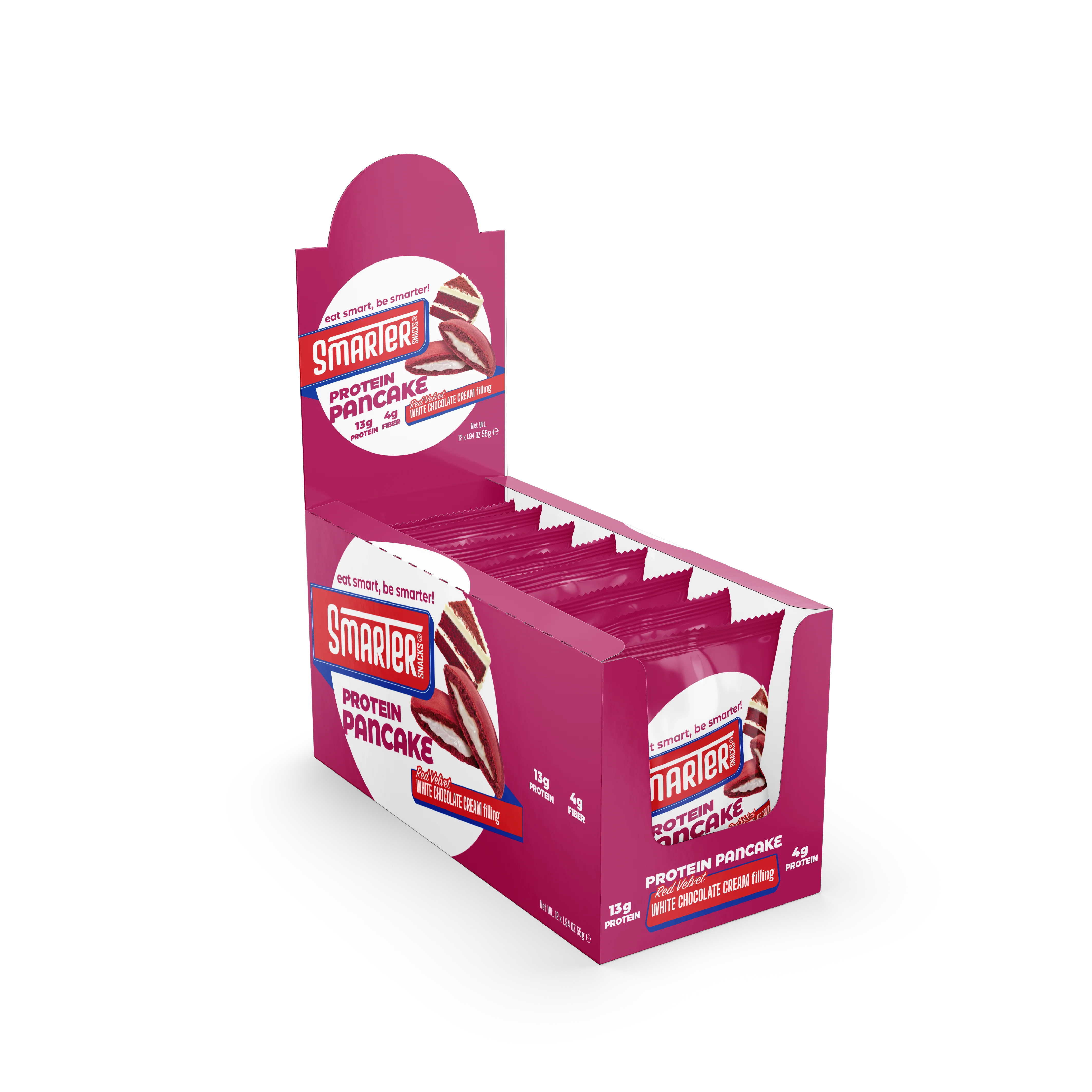 Protein Pancake Red Velvet White Chocolate Cream (Pack of 10)