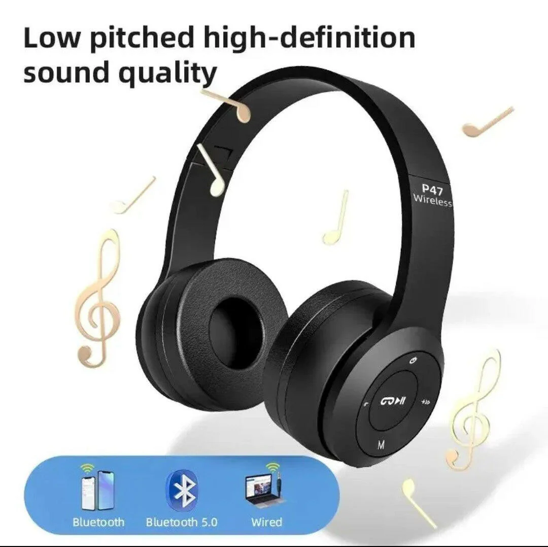 Stereo P47 Headset 5.0 Bluetooth