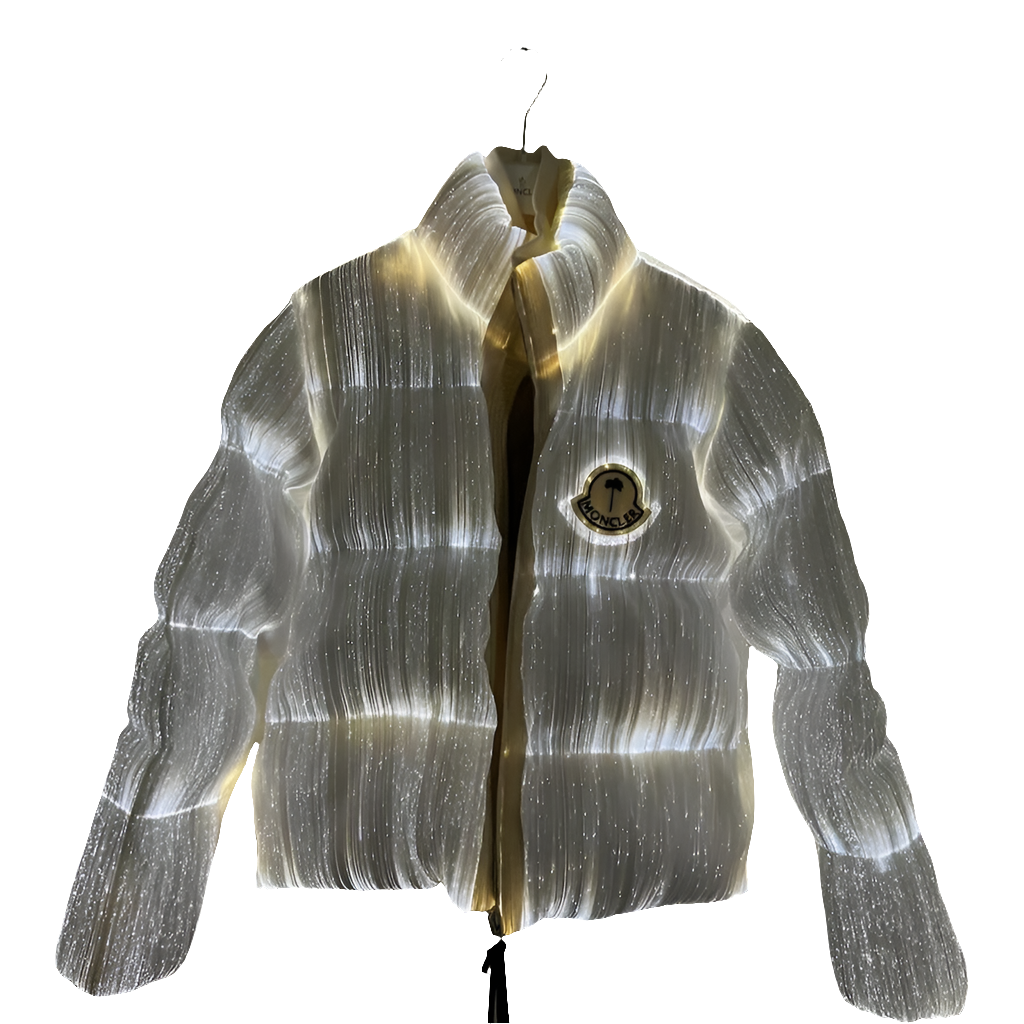 Moncler Maya 70 by Palm Angels Jacket Bright White