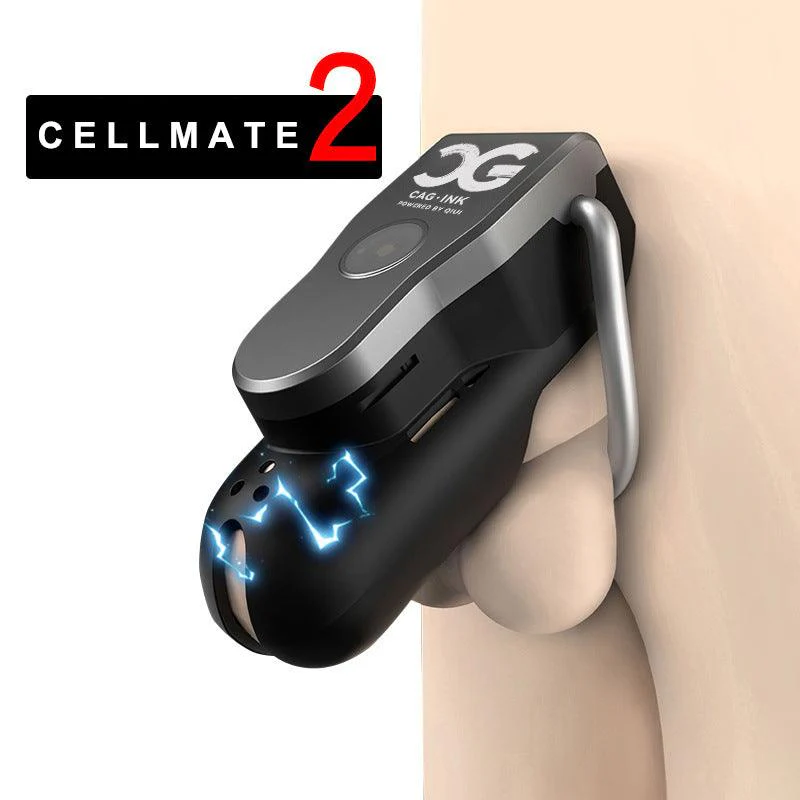 CAG-INK Cellmate 2.0 Electric Shock App Control Chastity Cage