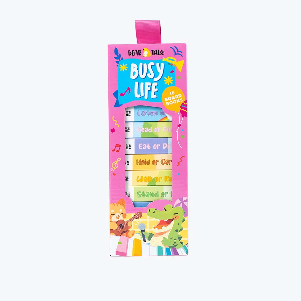 BUSY LIFE Verbs Learning 10 Board Books