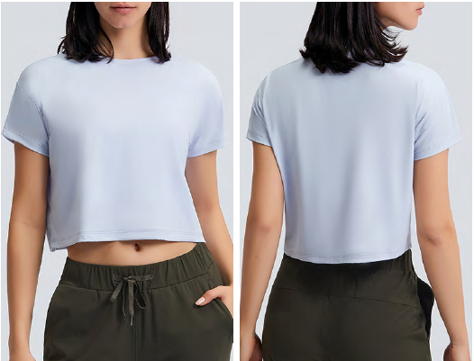 Cropped short sleeve Tee