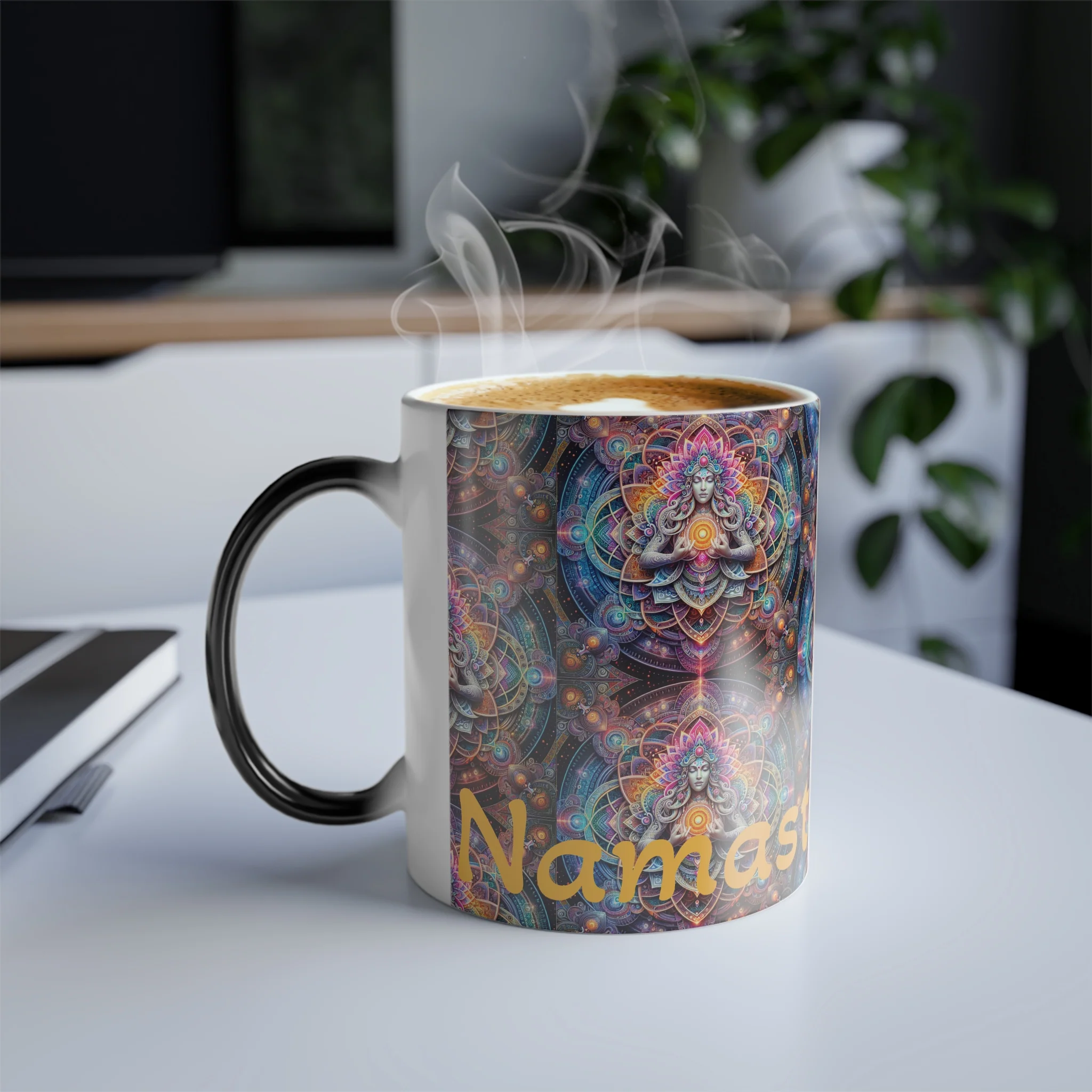 Mug Namaste in Bed Color Morphing 11oz