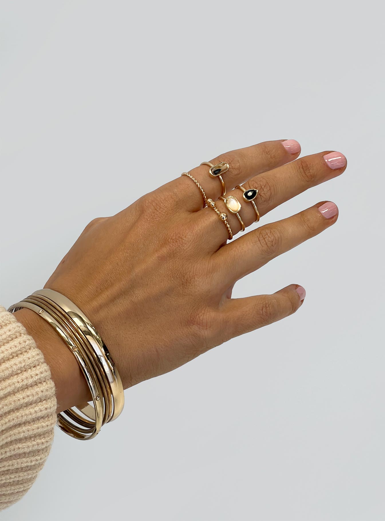 Bexlie Ring Pack Gold