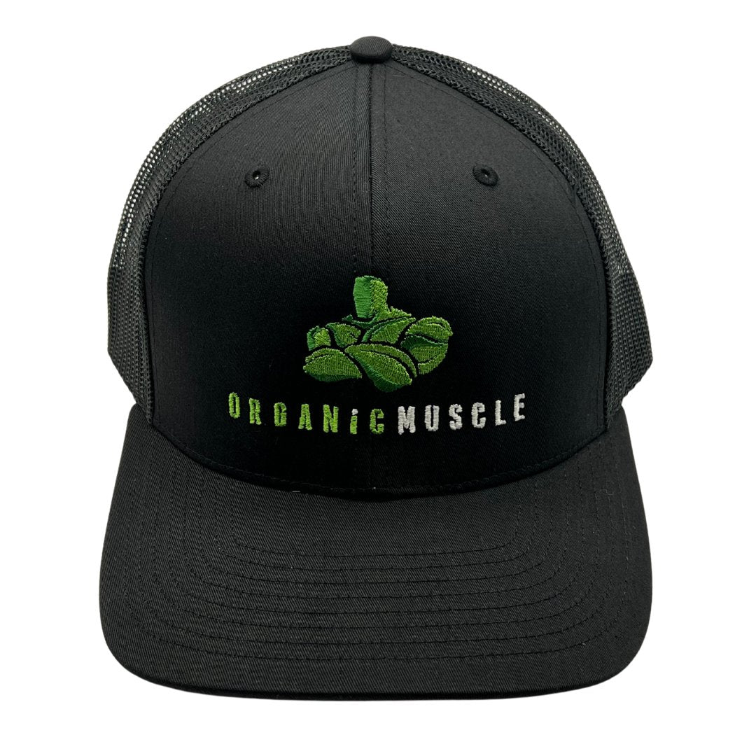 Organic Muscle Snapback Hat - Black