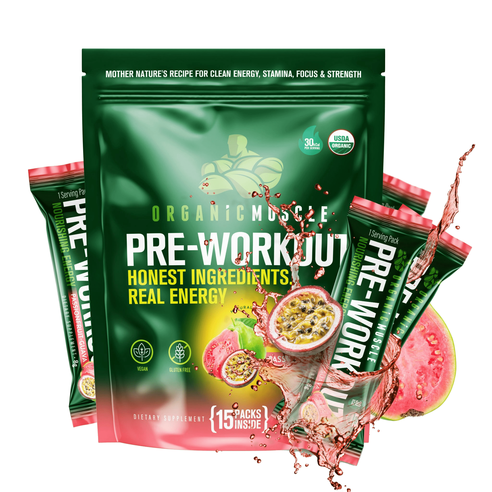 Pre Workout - Passionfruit Guava (15 Packets)