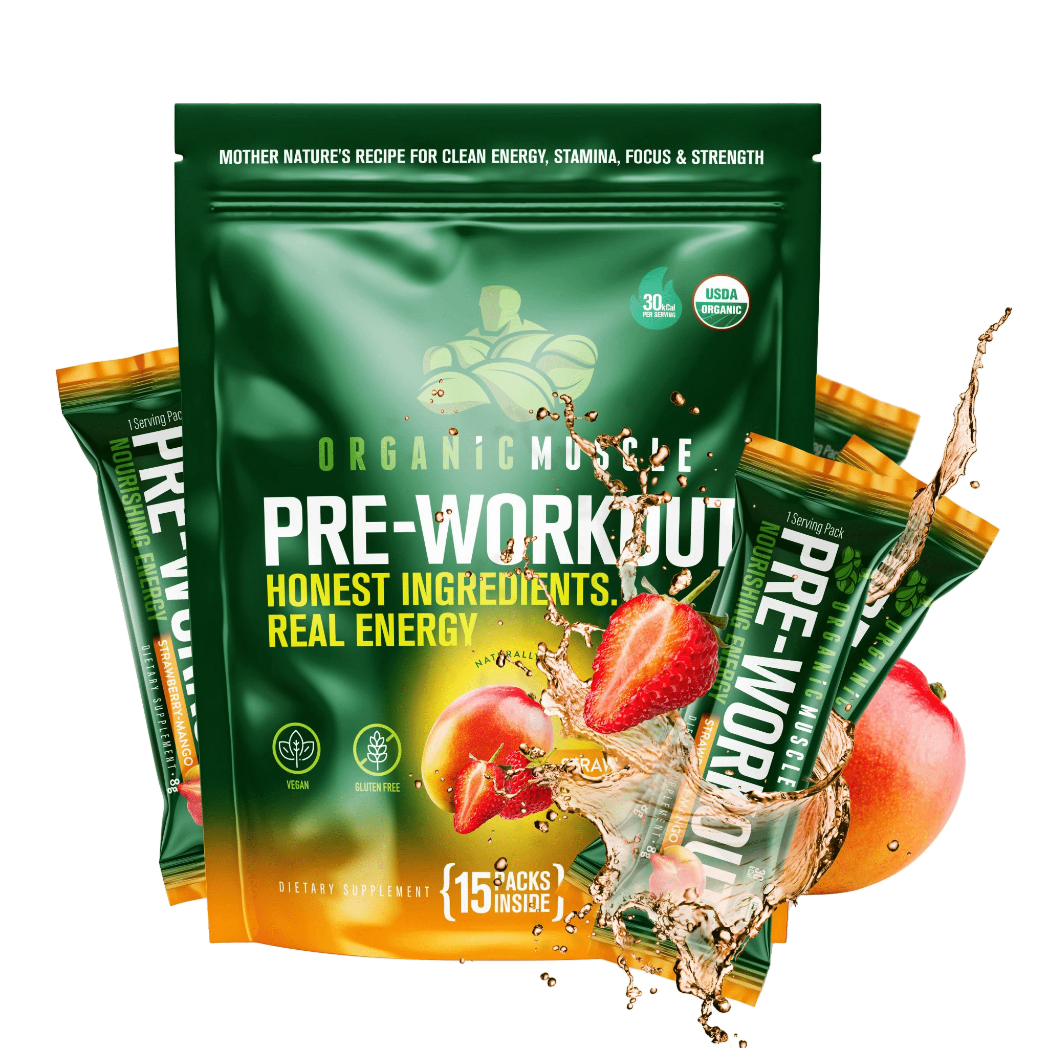 Pre-Workout - Strawberry Mango (15 Packets)