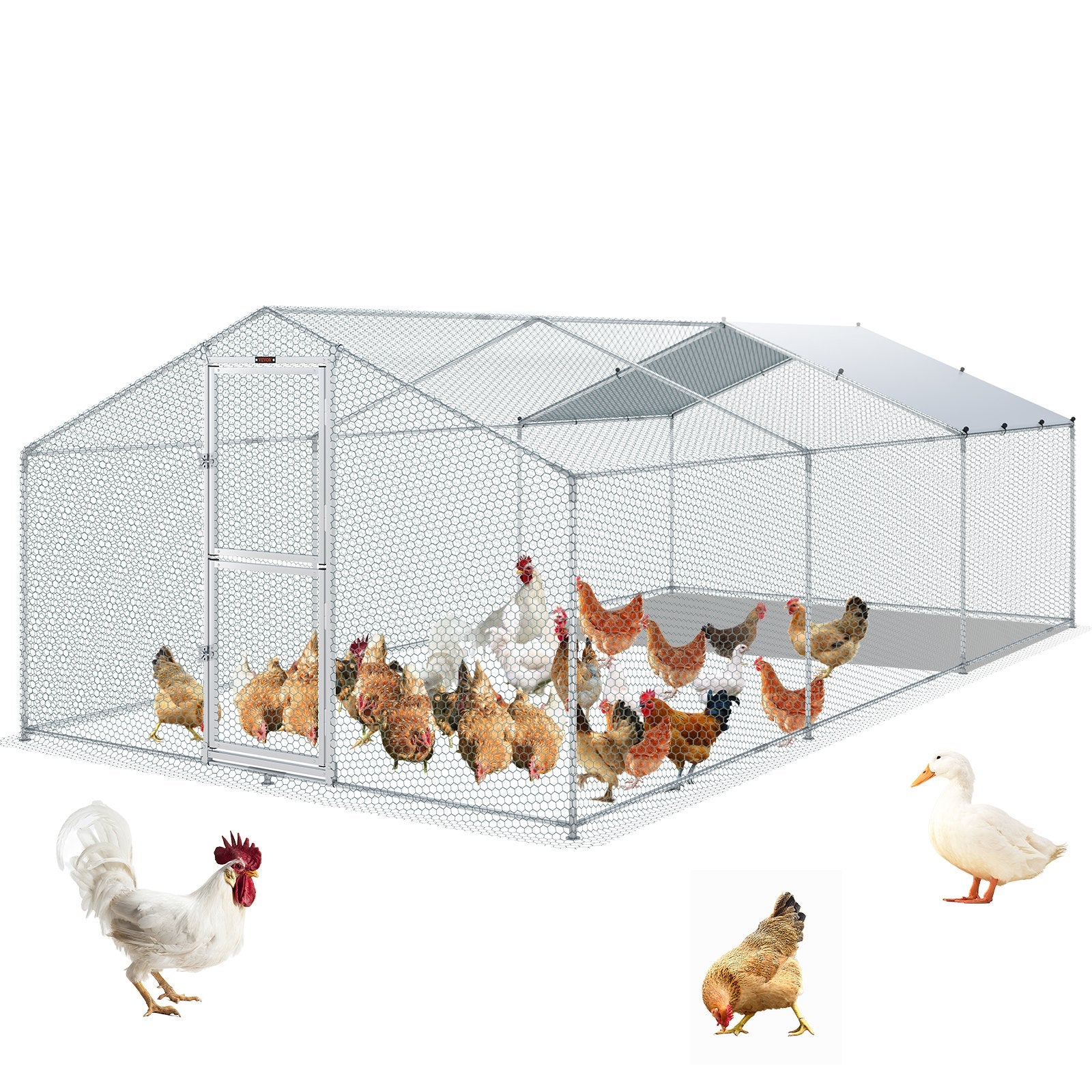 Thanaddo Metal Chicken Coop & Run
