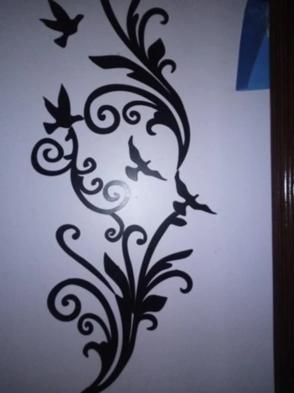 Abstract Bird Design Wall Sticker