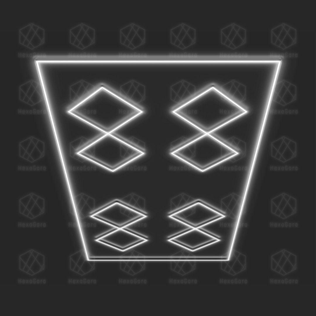 Diamond Lights Grid - 8 Diamonds with Border