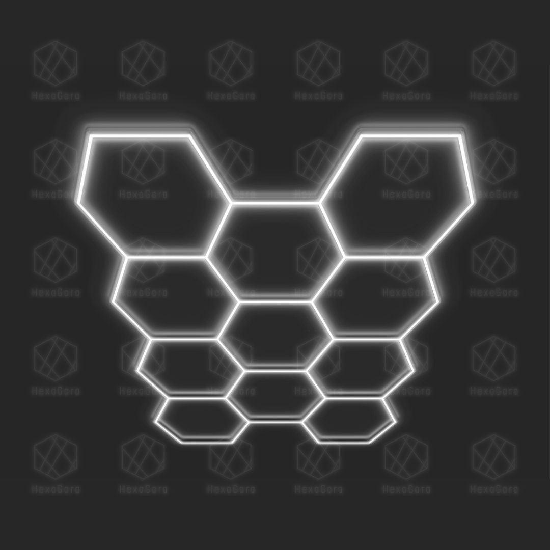 Hexagonal Lights Grid - 11 Hex