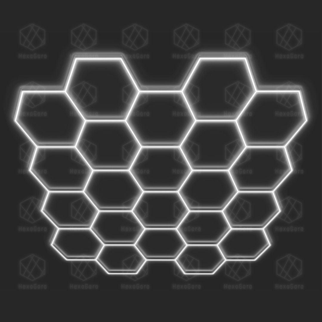 Hexagonal Lights Grid - 22 Hex