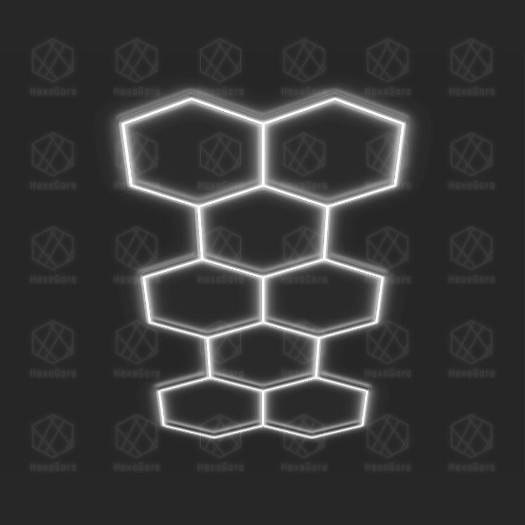 Hexagonal Lights Grid - 8 Hex