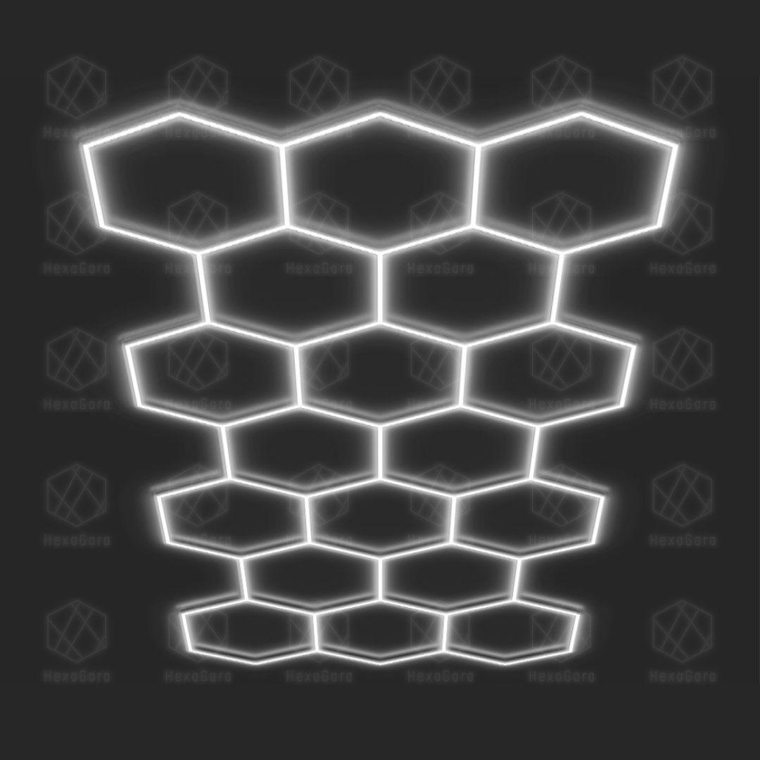 Hexagonal Lights Grid - 18 Hex