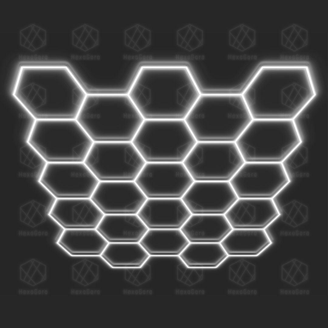 Hexagonal Lights Grid - 25 Hex