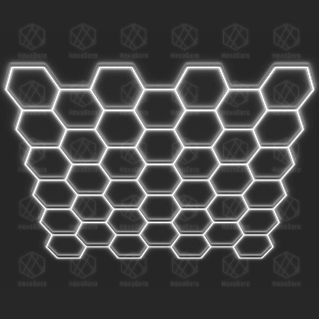 Hexagonal Lights Grid - 39 Hex