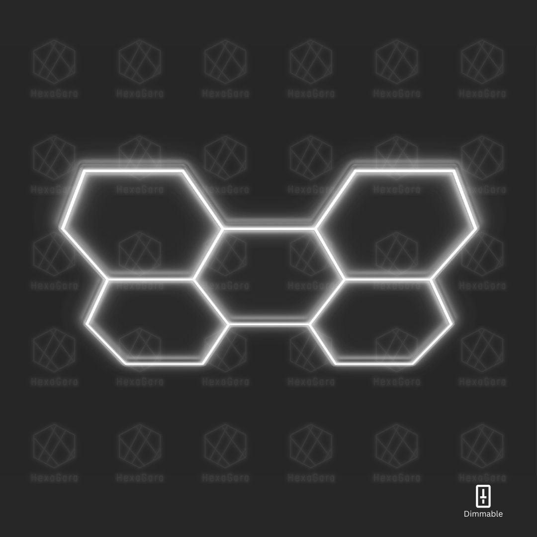 Dimmable Hexagonal Lights Grid - 5 Hex