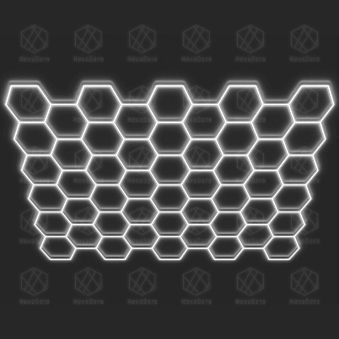 Hexagonal Lights Grid - 50 Hex