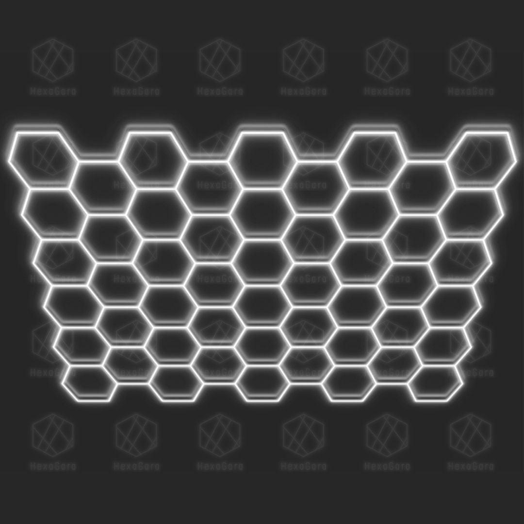 Hexagonal Lights Grid - 50 Hex